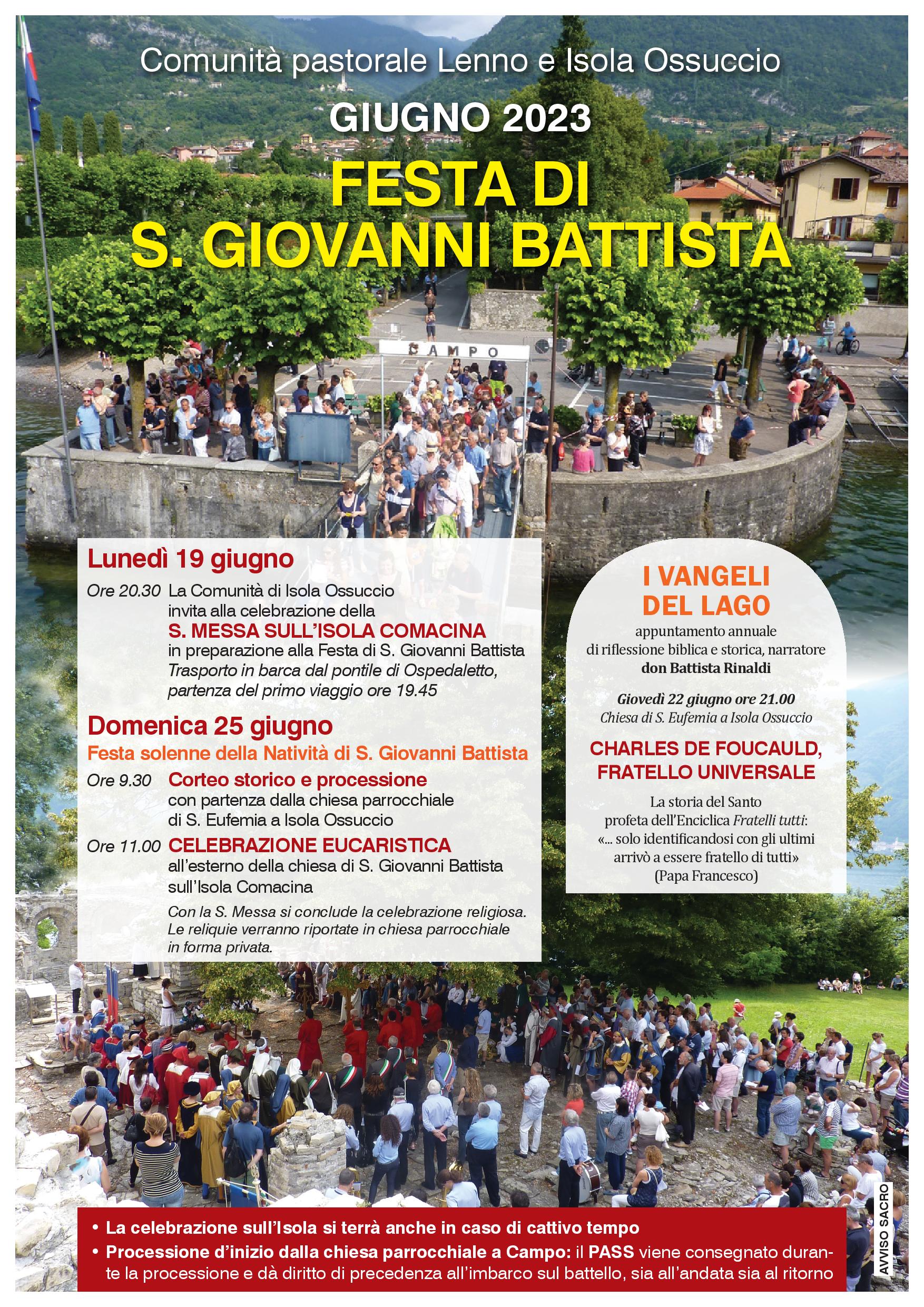 Festa San Giovanni Battista – 2023