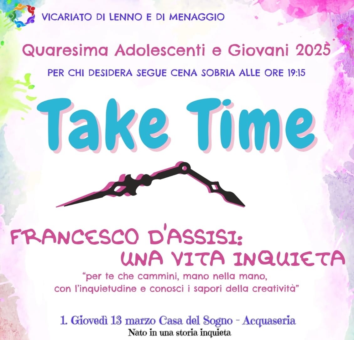 Take Time 2025 – Nato in una storia inquieta – 1° puntata