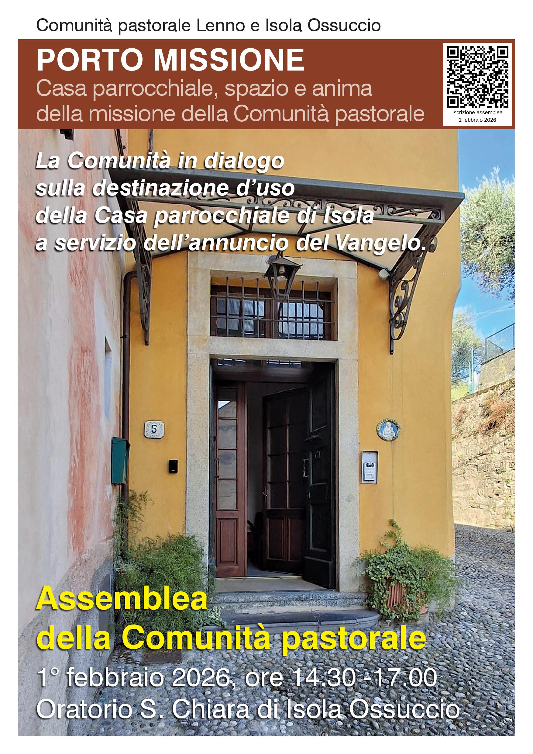 Assembleadella Comunità pastorale 1° febbraio 2026